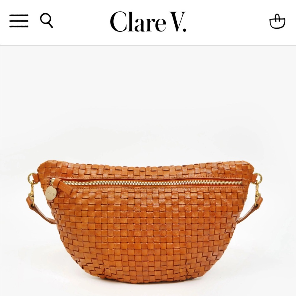 Clare V Grande Fanny Natural Woven
